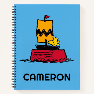 Carnet cacahuètes Woodstock Snoopy Plat Bateau à voile