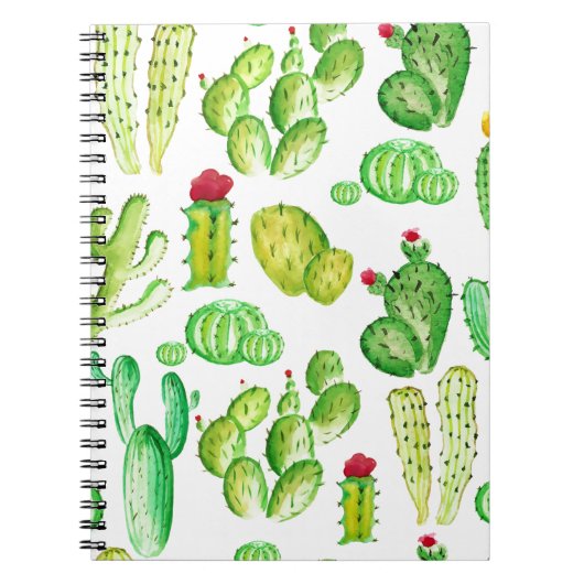 Carnet Cactus aquarelle (Devant)