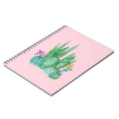 Carnet Cactus, aquarelle (Côté gauche)