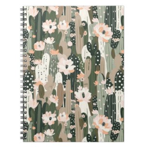 Carnet Cactus Art Unique Black Desert Glam Southwest Chic