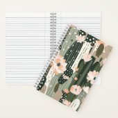 Carnet Cactus Art Unique Noir Blanc Gris Blush Mariage (À l'intérieur)
