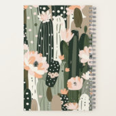 Carnet Cactus Art Unique Noir Blanc Gris Blush Mariage (Verso)