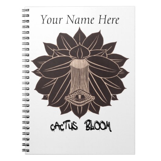 Carnet Cactus Bloom (PERSONNALISER) (Devant)
