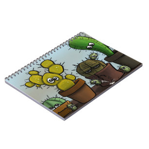 Carnet Cactus characters