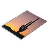 Carnet Cactus de Saguaro au coucher du soleil (Côté gauche)