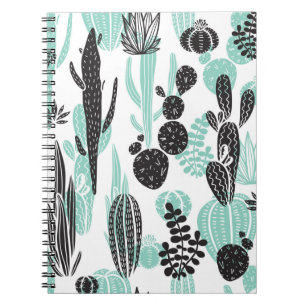Carnet Cactus Dessinés À La Main : Doodle sans joint