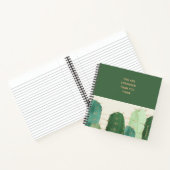 Carnet Cactus du désert vert Citation Inspirante (Intérieur)