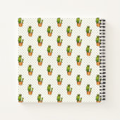 Carnet Cactus et Motif de point de polk Succulent (Dos)