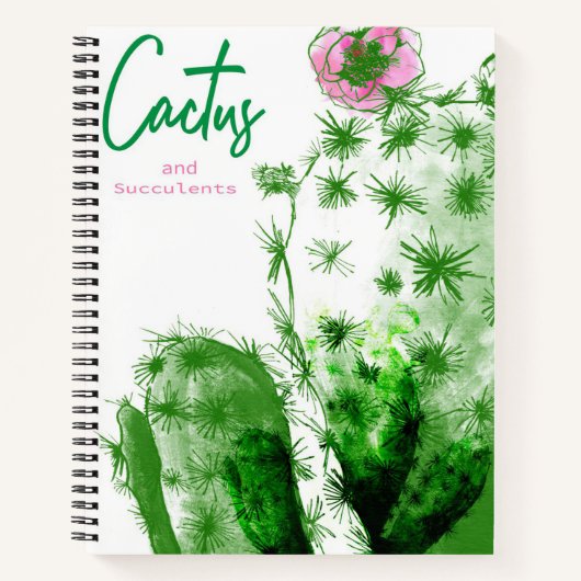 Carnet Cactus Et Succulents (Devant)