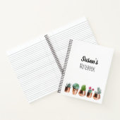 Carnet Cactus et succulents dans des pots d'or Roses (Intérieur)