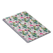 Carnet Cactus exotique d'aquarelle de Boho et motif (Côté Droit)