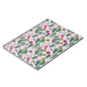 Carnet Cactus exotique d'aquarelle de Boho et motif (Côté gauche)