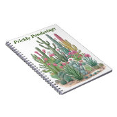 Carnet Cactus floral (Côté Droit)