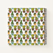Carnet Cactus Intérieur & Succulents Dans Les Pots Motif (Dos)