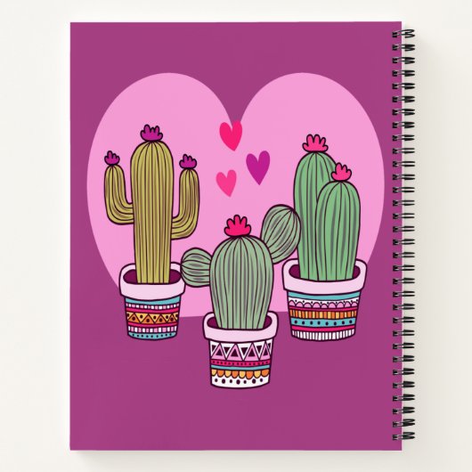 Carnet Cactus mignon (Dos)