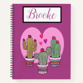 Carnet Cactus mignon (Devant)