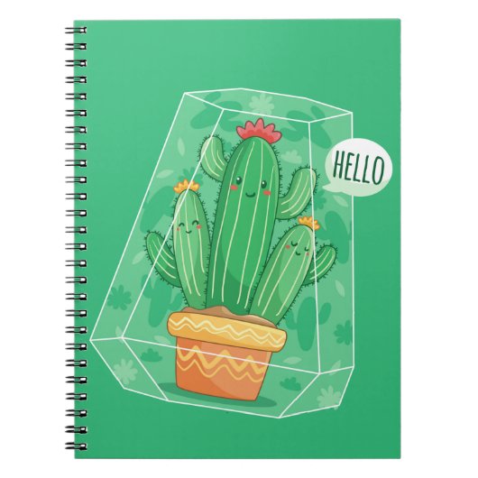 Carnet Cactus mignon (Devant)