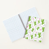 Carnet Cactus mignons avec le coeur en vert (Intérieur)