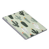 Carnet Cactus mignons sans couture motif, arrière - plan  (Côté Droit)