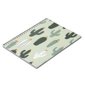 Carnet Cactus mignons sans couture motif, arrière - plan  (Côté gauche)