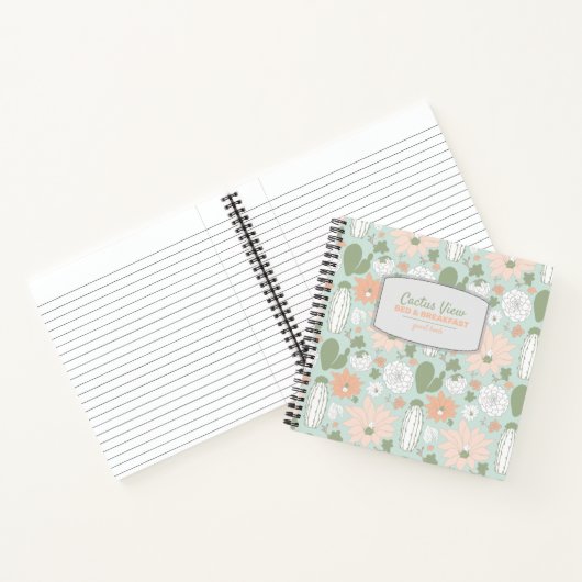 Carnet Cactus Mint Peach Vacances Location de vacances Li (Intérieur)