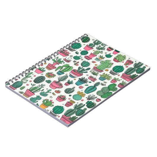 Carnet Cactus Motif Succulent (Côté gauche)