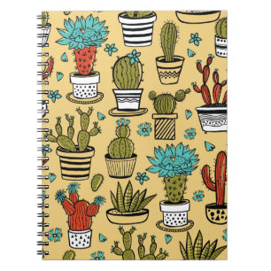 Carnet Cactus Succulent : Esquisse tirée à la main