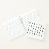 Carnet Cactus Succulentes Plantes Dessinées à la Main Bot (Intérieur)