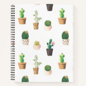 Carnet Cactus Succulents de Dessert Vert dans les pots (Devant)