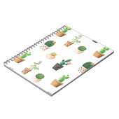 Carnet Cactus Succulents de Dessert Vert dans les pots (Côté gauche)