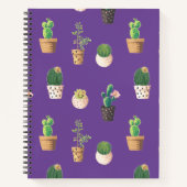 Carnet Cactus Succulents de Dessert Vert dans les pots (Devant)