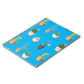 Carnet Cactus Succulents de Dessert Vert dans les pots (Côté gauche)