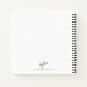 Carnet Cactus Succulents rose vert Motif personnalisé (Dos)