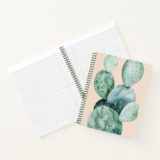 Carnet Cactus sur le corail (Intérieur)