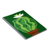 Carnet Cactus vert : motif abstrait naturel. (Côté Droit)