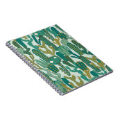 Carnet Cactus Vert texture Vintage répétée (Côté Droit)