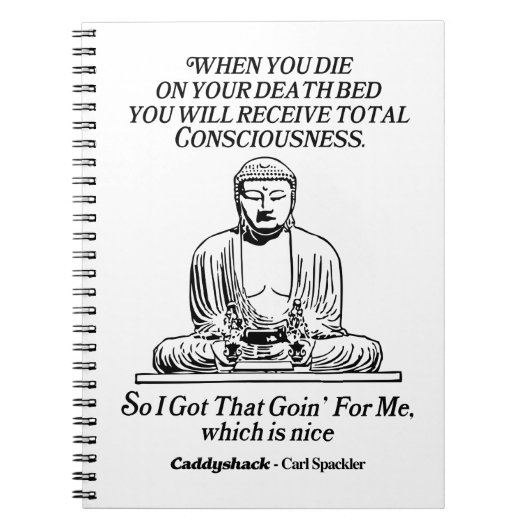 Carnet Caddyshack J'Ai Compris Ça Me Va (Devant)