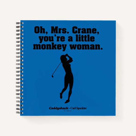 Carnet Caddyshack | Oh Mme Crane (Devant)