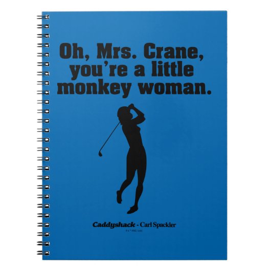 Carnet Caddyshack | Oh Mrs. Crane (Devant)