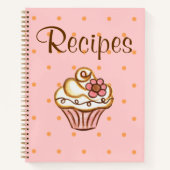Carnet cadeau Cupcake de l'organisateur de recette (Devant)