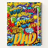Carnet Cadeau DAD de marque personnalisée - Comic Superhe (Dos)