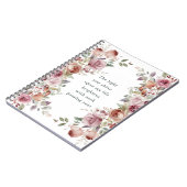 Carnet Cadeau d'anniversaire floral romantique (Côté gauche)