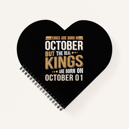 Carnet Cadeau d'anniversaire | Les Rois Sont Nés En Octob (Devant)