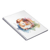 Carnet Cadeau d'aquarelle de porc de Guinée (Côté Droit)