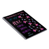 CARNET CADEAU D'ART MODERNE CRÉATIF À FLEURS MODERNES (Côté Droit)