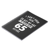 Carnet Cadeau de 65 ans | 65e anniversaire Idées cadeaux (Côté gauche)