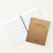 Carnet Cadeau de bureau personnalisé pour conquérir le mo (Intérieur)