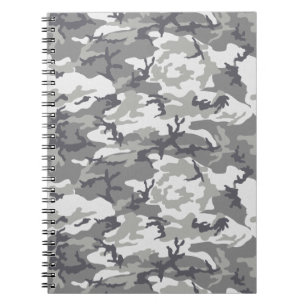 Carnet Cadeau de camouflage gris pour papa