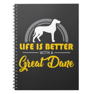 Carnet Cadeau de chien de great dane - amour d'animal de