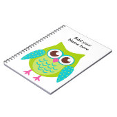 Carnet Cadeau de Chouettes vertes (Côté gauche)